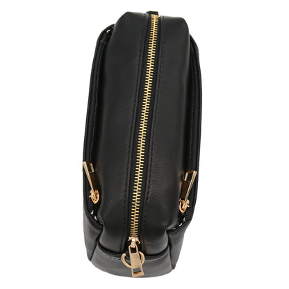 Optima FashionPuzzle Triple Zip Small Crossbody Bag - Stylish & Versatile