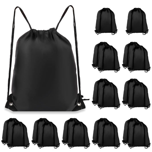Optima COIDEA 20 Drawstring Backpack (Black), Black, Medium, Classi
