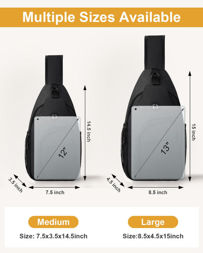 Optima Versatile Crossbody Sling Bag - Medium for Travel & Hiking