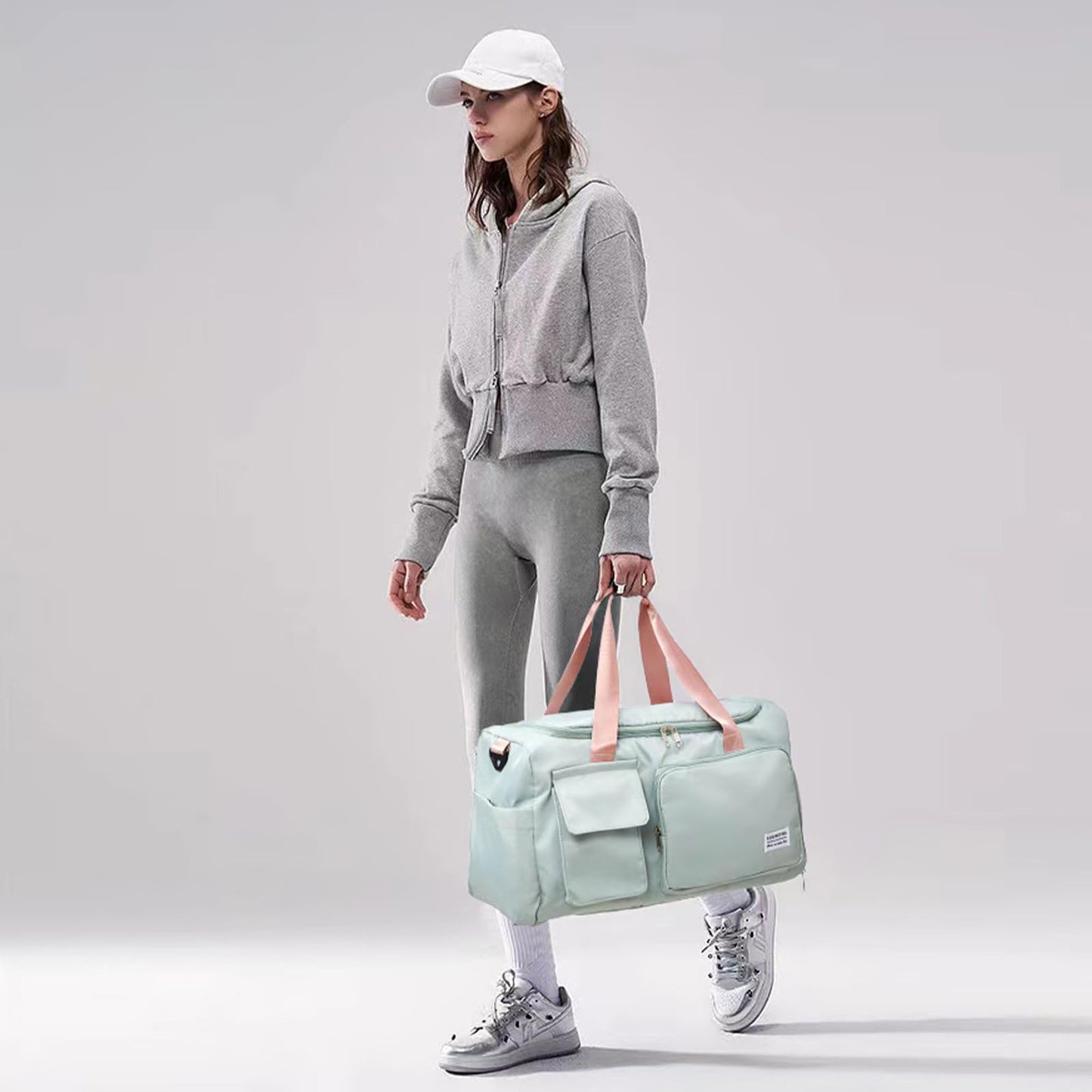 Optima Women's Small Duffle Bag with Shoe Compartment - Travel Ready