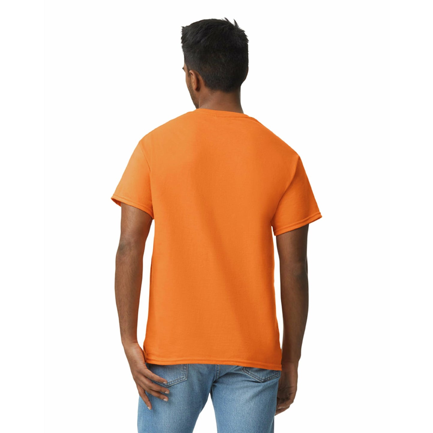 Optima Premium Ultra Cotton T-Shirt - Safety Orange, Medium, 10-Pack