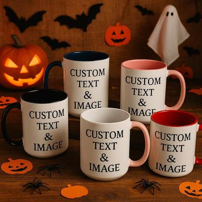 Optima Custom 15oz Ceramic Coffee Mug - Personalized Gift