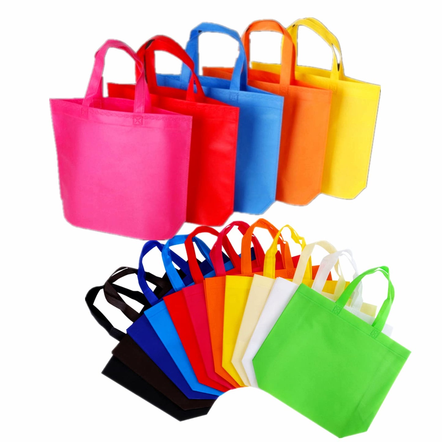 Optima Premium Non-Woven Tote Bags - 36 Pack, 13x10 Inches