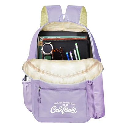clouds love School Backpacks for Teen Girls - Laptop Backpacks 15.6 Inch College Cute Bookbag Anti Theft Women Casual Daypack (Purple)