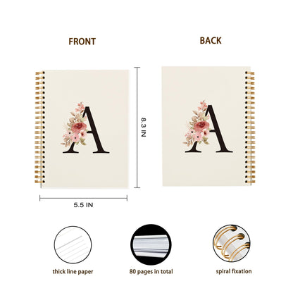 Optima Personalized Hardcover Spiral Notebook - 5.5 x 8.3