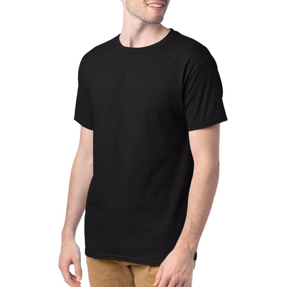 Optima Men's ComfortSoft Short Sleeve T-Shirt - 4 Pack, Black, Medium