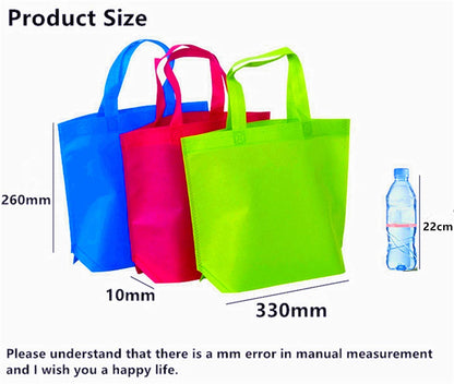 Optima Premium Non-Woven Tote Bags - 36 Pack, 13x10 Inches