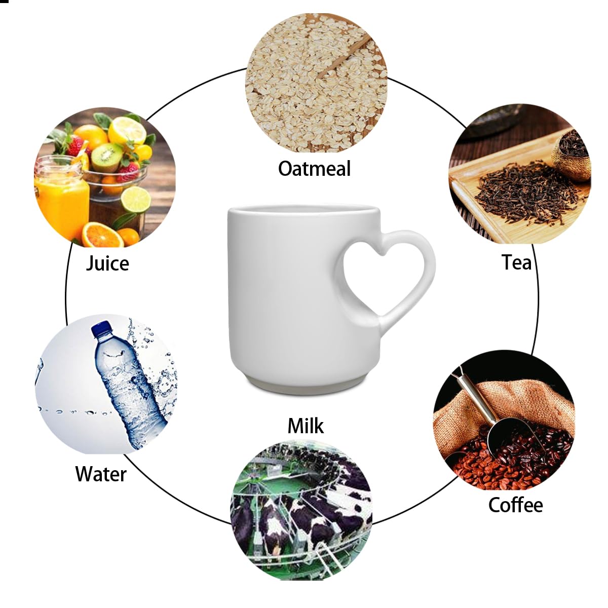 Optima Personalized Ceramic Coffee Mug - 11 Oz Custom Love Gift