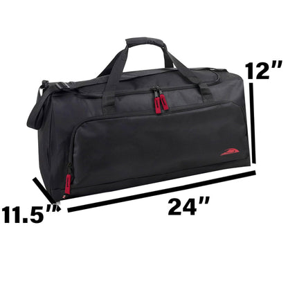 Optima Lightweight Canvas Duffle Bag - Travel & Gym Organizer