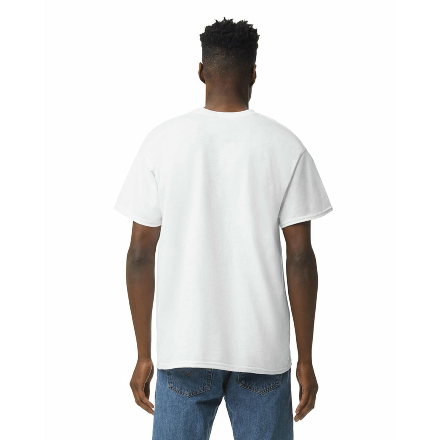 Optima Premium Heavy Cotton T-Shirt - White, Large, 10-Pack