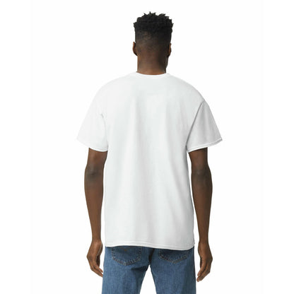 Optima Premium Heavy Cotton T-Shirt - White, Large, 10-Pack