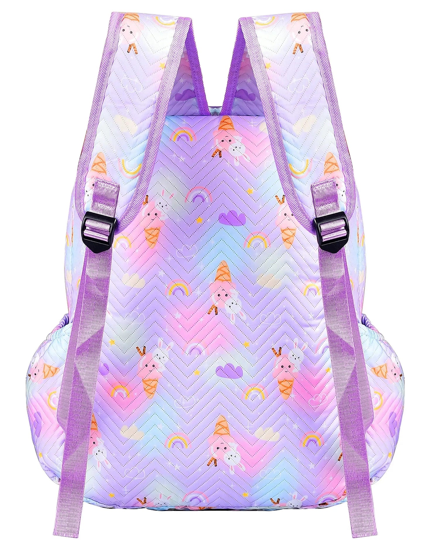 Clouds Love School Bag for Girls Kids Stylish Waterproof Girls School Bag Fashionable Large Capacity School Backpack for Girls Gift School Bag for Kids Girls (6-12 Years Old)Purple optima-bags