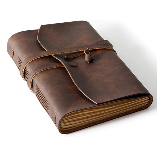 Optima Premium Leather Journal Notebook - Genuine Writing Journal