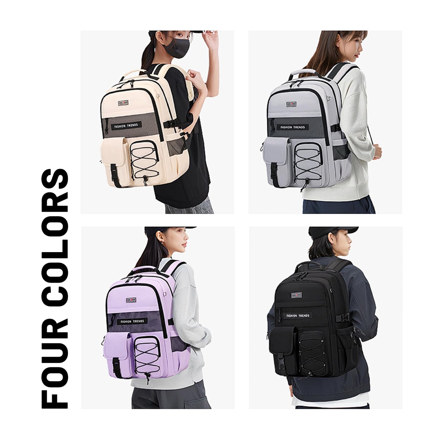 Optima Premium Multi-Pocket Backpack - 15.6" Laptop, Water Resistant