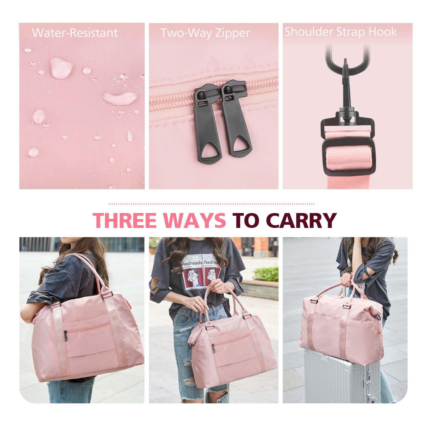 Optima Premium Waterproof Duffle Bag - Weekender & Gym Tote