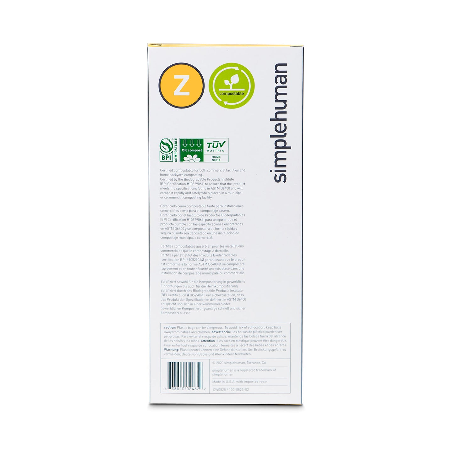 Optima Custom Fit Drawstring Trash Bags - 30-35L, 100 Count