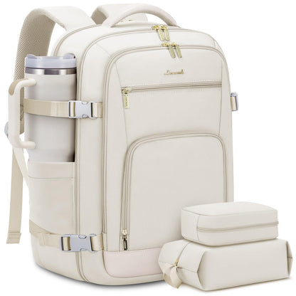 Optima Premium Travel Backpack - 40L, Beige, 17.3 Inch
