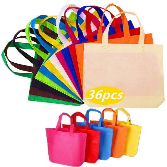 Optima Premium Non-Woven Tote Bags - 36 Pack, 13x10 Inches