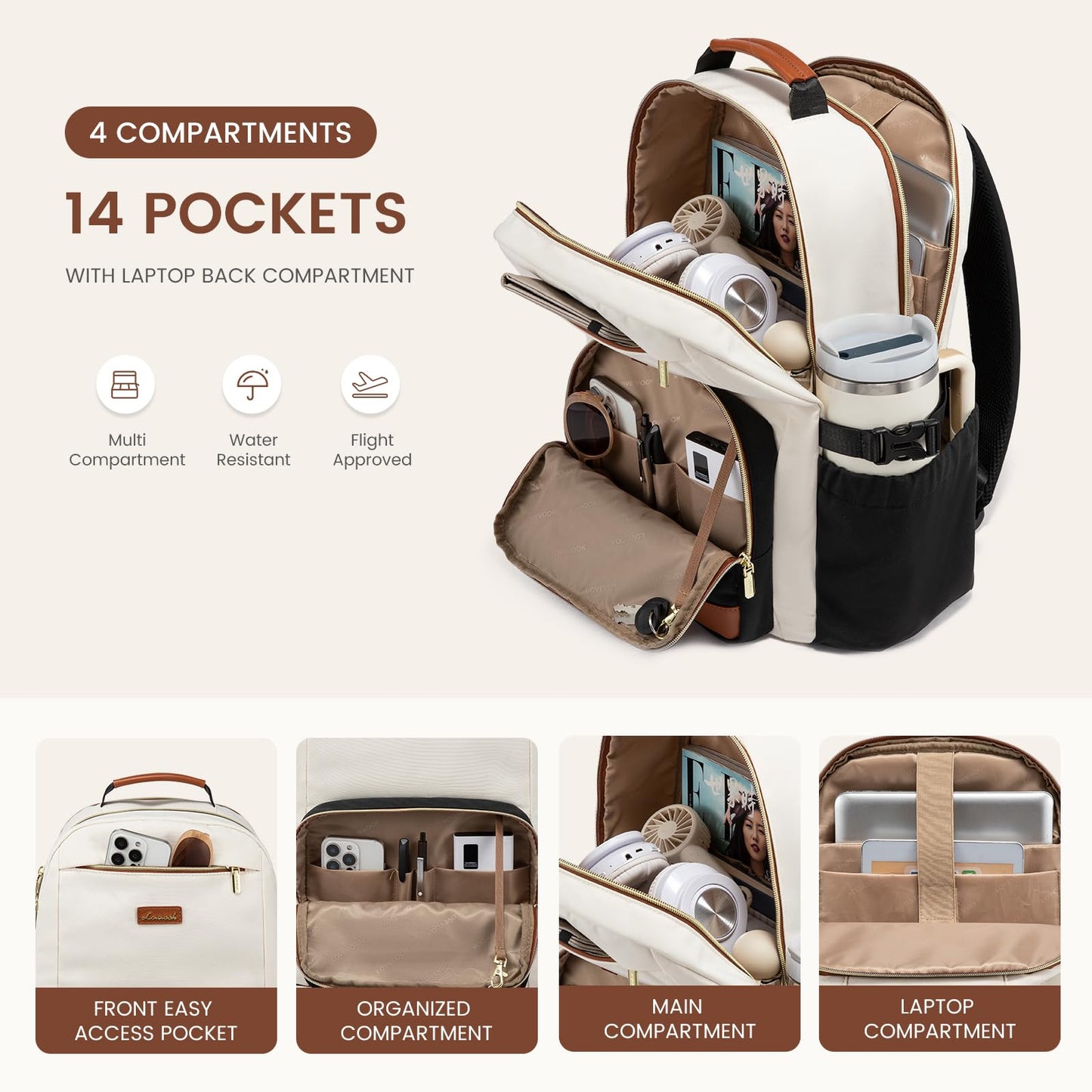 Optima Premium Laptop Backpack - 15.6 Inch, Travel & Work Ready