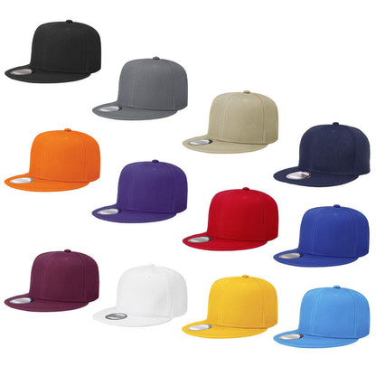 Optima Premium Adjustable Snapback Hat - 12 Pack Assorted Colors