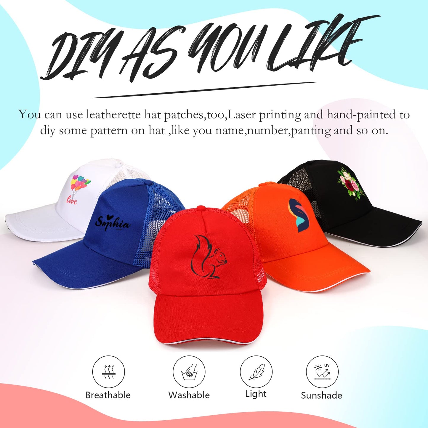 Optima Premium Unisex Sublimation Trucker Hats - 50 Pcs Adjustable
