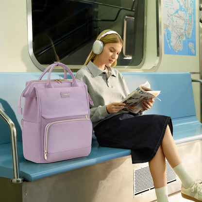 Optima Women's 15.6" Waterproof Laptop Backpack - Travel & Work Ready