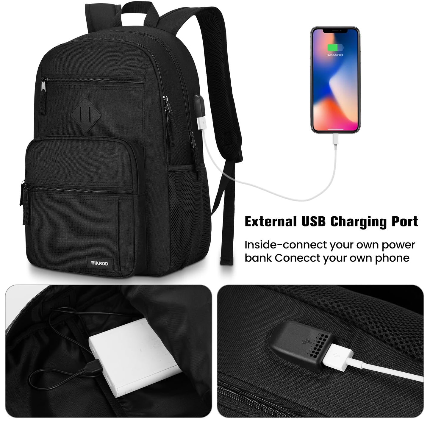 Optima Premium 15.6 Inch Laptop Backpack - Compact Black Design