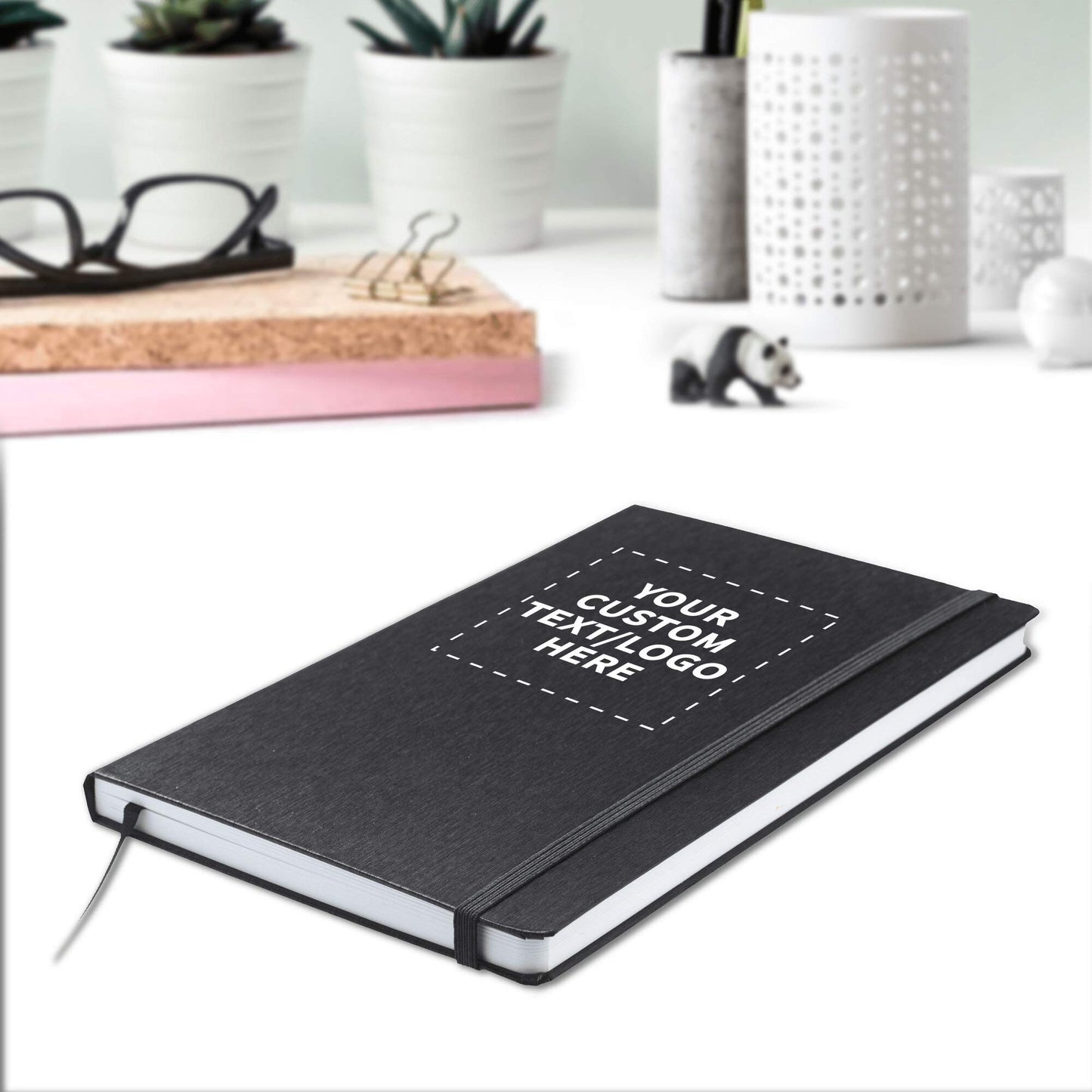 Optima Premium Hardcover Journal - 5.5x8.5, Customizable, 24-Pack
