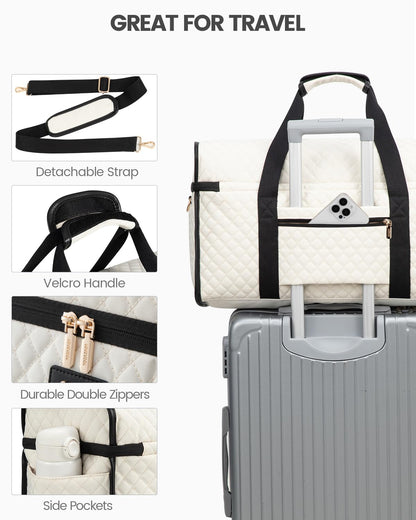 Optima Premium Travel Duffle Bag - Weekender & Gym with Toiletry Set
