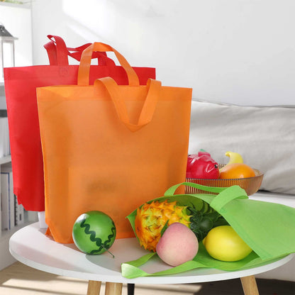 Optima Premium Reusable Tote Bags - 60 Pcs Fabric Gift Bags