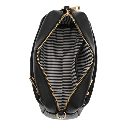 Optima FashionPuzzle Triple Zip Small Crossbody Bag - Stylish & Versatile
