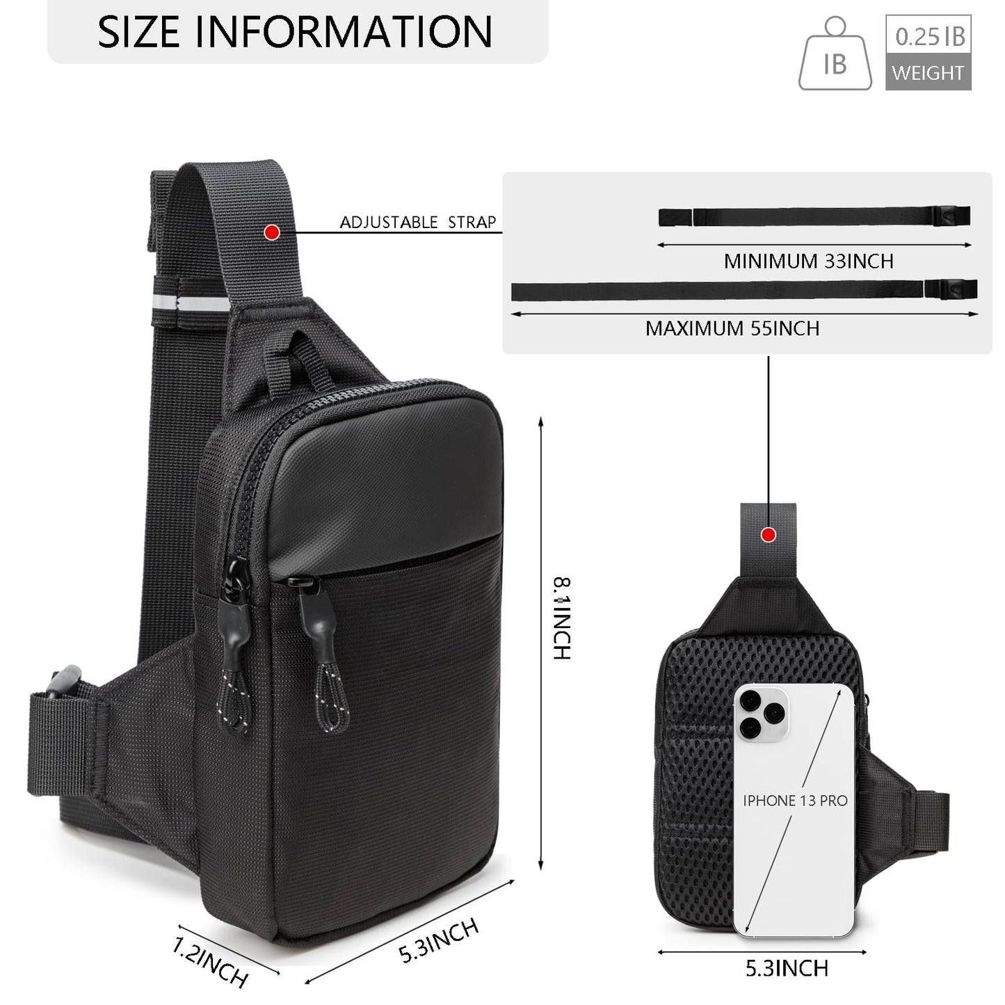Optima Waterproof Mini Sling Bag - Casual Crossbody for Travel