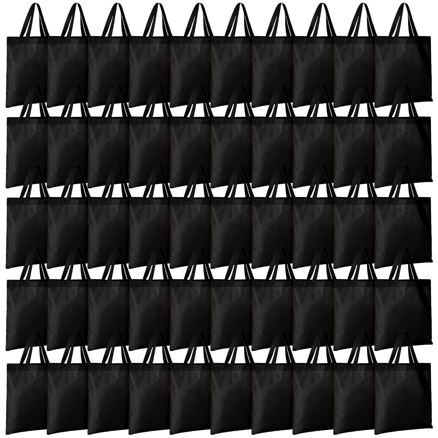 Optima Premium Reusable Canvas Tote Bags - 15'' x 16'' (100 Pcs)