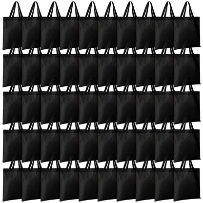 Optima Premium Reusable Canvas Tote Bags - 15'' x 16'' (100 Pcs)