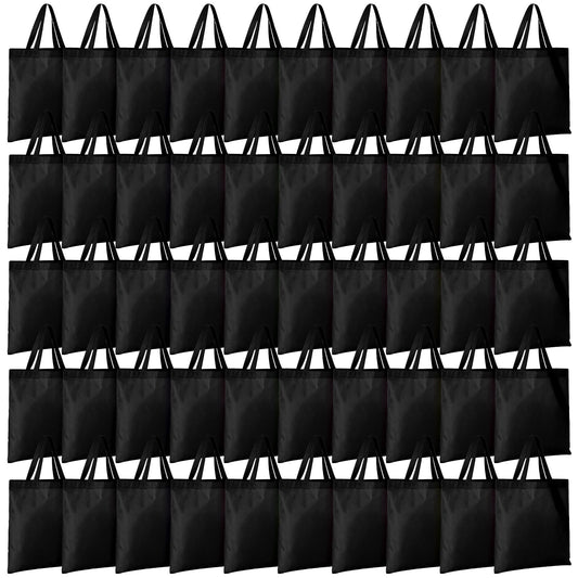 Optima Premium Reusable Canvas Tote Bags - 15'' x 16'' (100 Pcs)