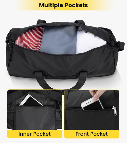 Optima Premium 25L Foldable Travel Duffel Bag - Lightweight Nylon