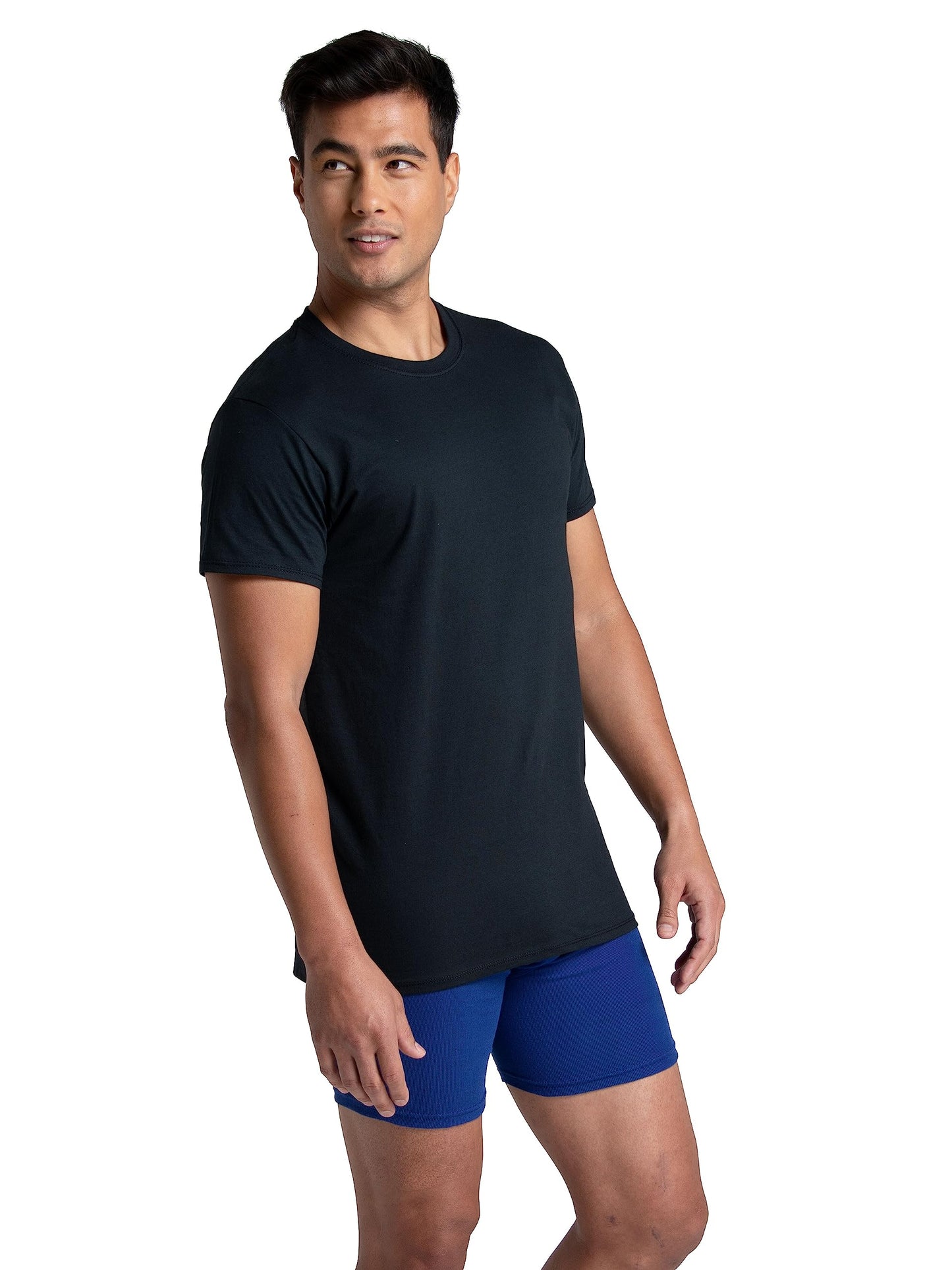 Optima Men's Classic Fit Crew T-Shirt - 6 Pack, Medium, Assorted Colors