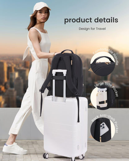 Optima Stylish Laptop Backpack for Women - Durable College Bookbag