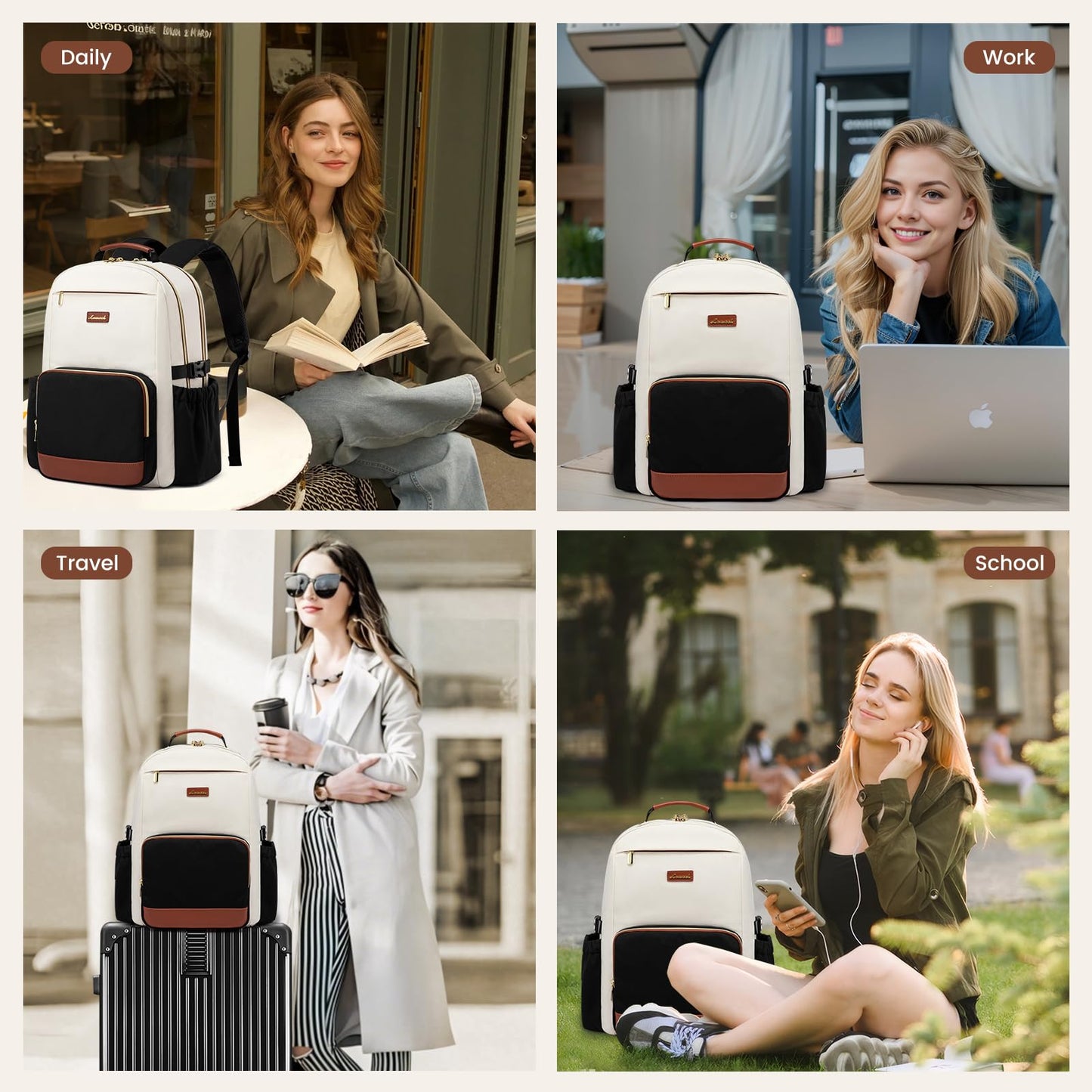 Optima Premium Laptop Backpack - 15.6 Inch, Travel & Work Ready