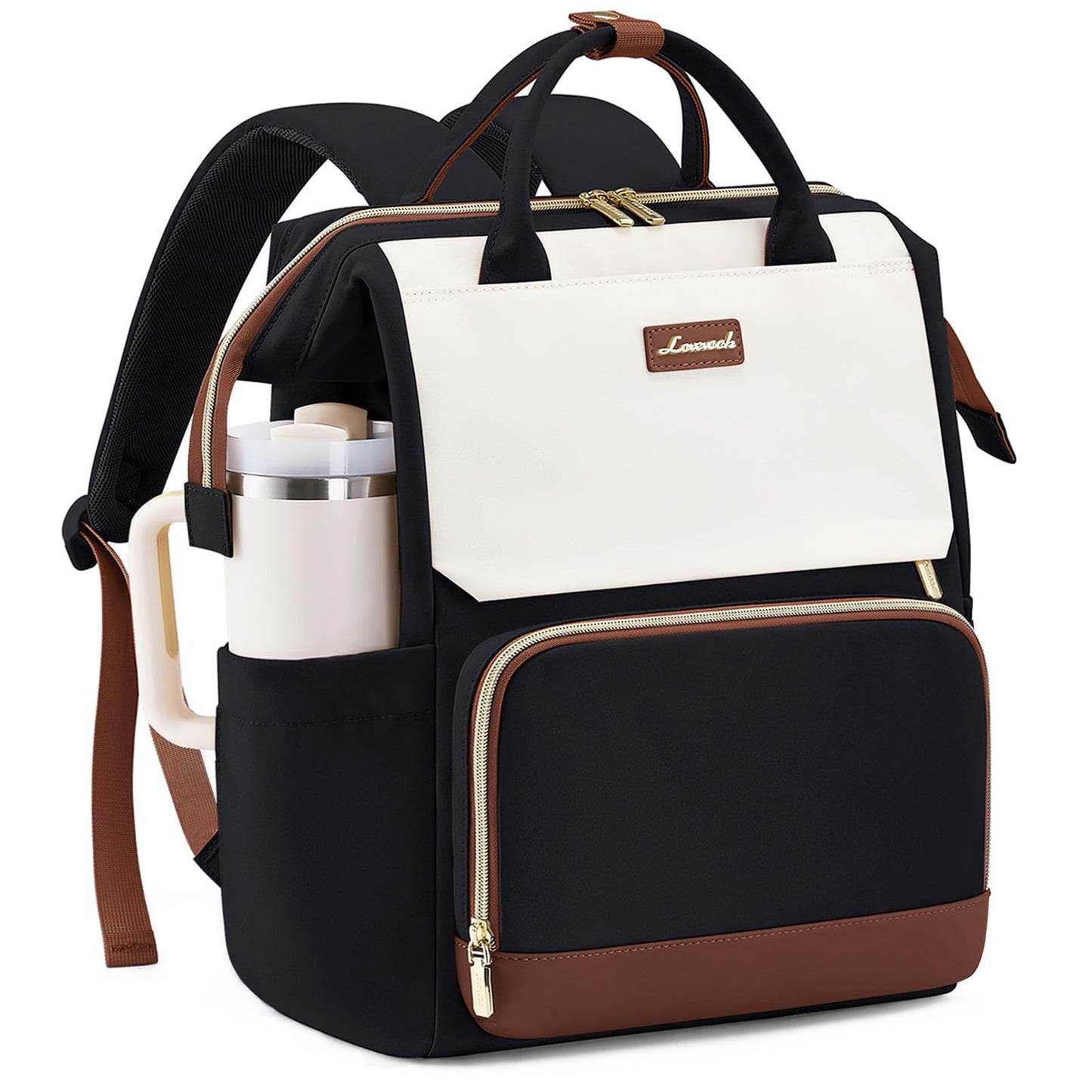 Optima Women's 15.6" Water-Resistant Laptop Backpack - Travel Ready