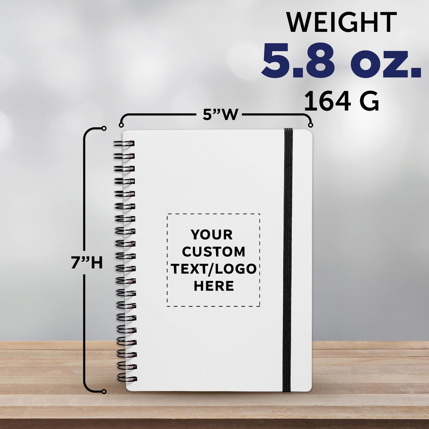 Optima Premium Recycled Spiral Notebooks - 100 Pack, 80 Pages