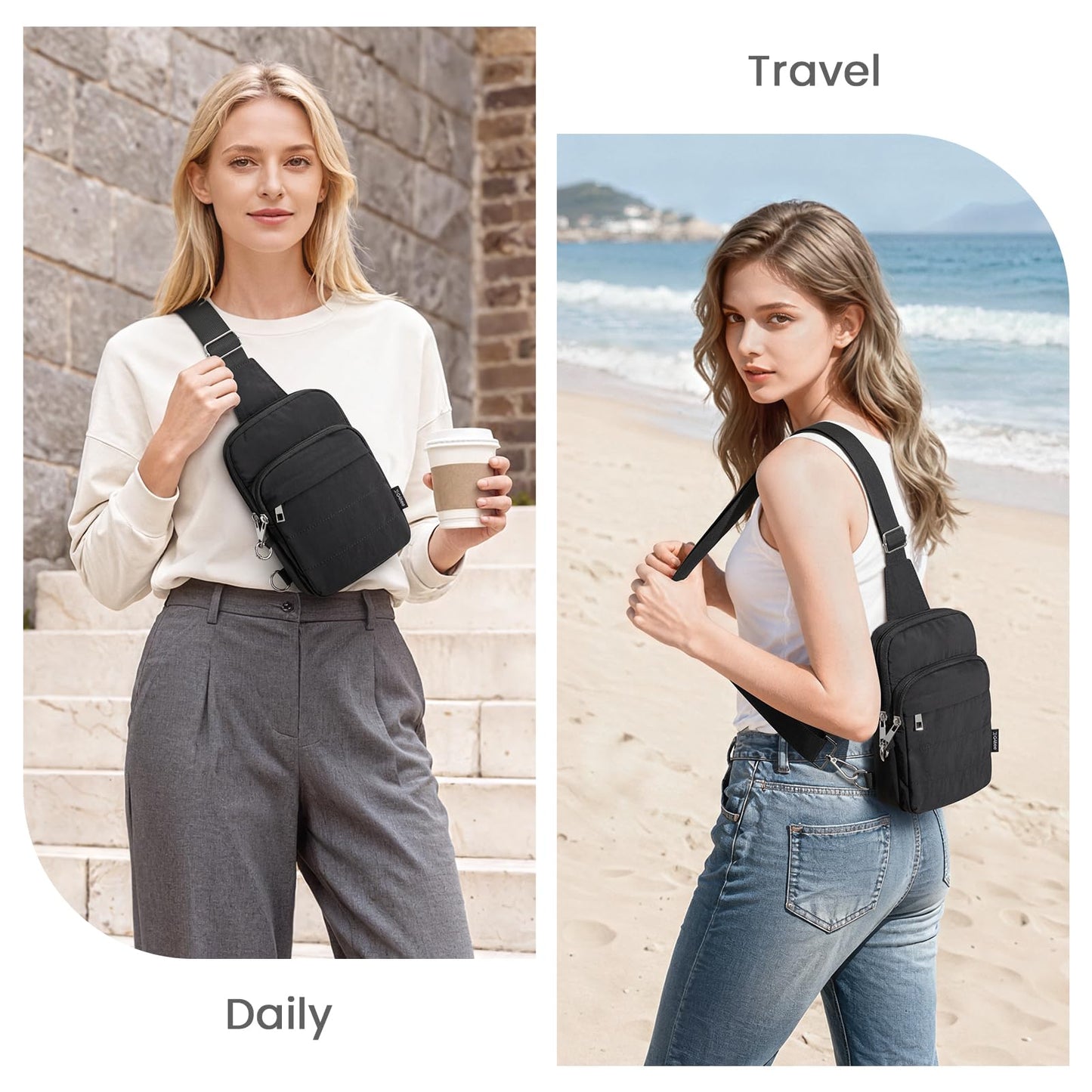 Optima Premium Anti-Theft Crossbody Bag for Women - Stylish & Secure