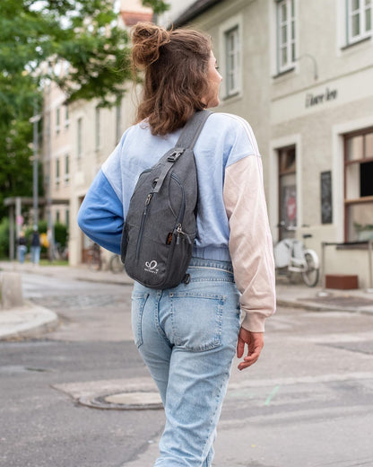 Optima Premium Crossbody Sling Backpack - Travel & Hiking Ready
