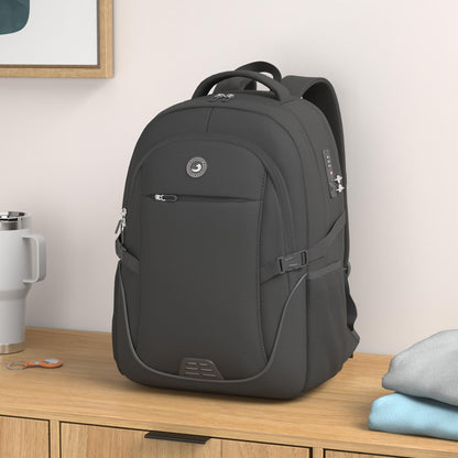 Optima Anti-Theft Travel Laptop Backpack with USB Charging Port