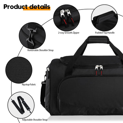 Optima Premium 55L Sports Duffel Bag - Travel Ready & Durable