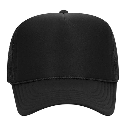 Optima Premium Mesh Back Trucker Hats - Black (12 Pack)