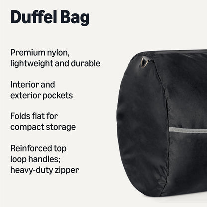 Optima Premium Nylon Duffle Bag - 43 cm, Travel Ready