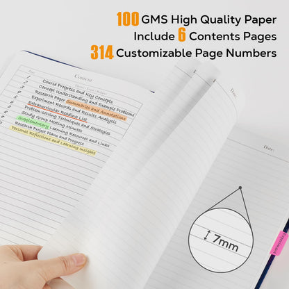 Optima Premium Leather A5 Lined Notebook Journal - 320 Pages