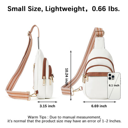 Optima Premium Leather Small Crossbody Sling Bag for Travel