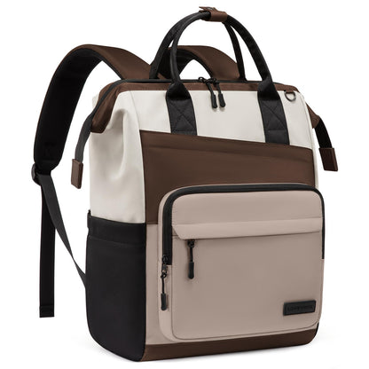 Optima Premium Laptop Backpack - 15.6 inch, Beige-Khaki-Black